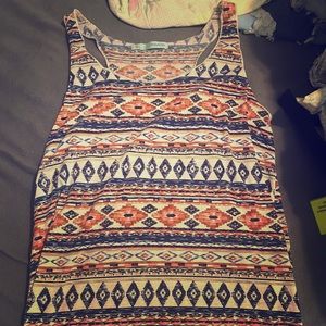 Aztec Print Tank Top